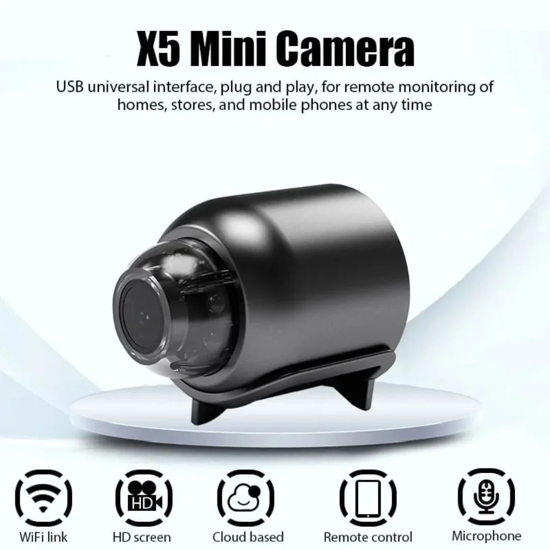 X5 Mini WiFi Camera – 1080P HD Wireless Security Spy Camera with Remote View, Night Vision & Audio image 7