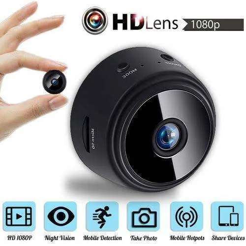 A9 Mini WiFi Camera 1080P Full HD Rechargeable Wireless Wireless IP Security Spy Camera with Night Vision & Motion Detection image 3