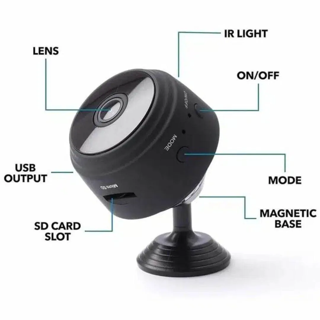 A9 Mini WiFi Camera 1080P Full HD Rechargeable Wireless Wireless IP Security Spy Camera with Night Vision & Motion Detection image 4