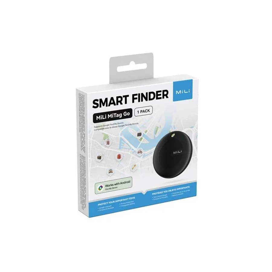 MiLi MiTag Go Smart Finder (1 Pack) - Google Licensed Android Tracking Device