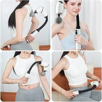 Extended Curved Percussion Massage Gun for Full Body & Back Relief image 2