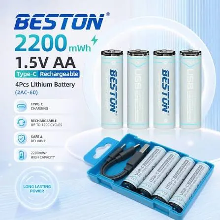 বেশটোণ ৪ পিস ১।৫ভ আআ ২২০০ম্বহ টাইপ-সি ডিরেক্ট ইউএসবি রিচার্জেবল লিথিয়াম ব্যাটারি সেট - ওয়ারলেস মাউস, রিমোট, খেলনা ও মাইকের জন্য হাই ক্যাপাসিটি ব্যাটারি (মডেলঃ ২আচ-৬০) image 3