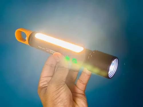 GEAR UP K57 PRO Rechargeable Strong Light Flashlight – Dual Light Source, Telescopic Zoom & 9 Light Modes image 4